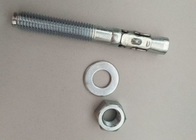 Pernos de ancla del metal de la cuña M12x100, a través del ancla del perno para el acero de carbono concreto