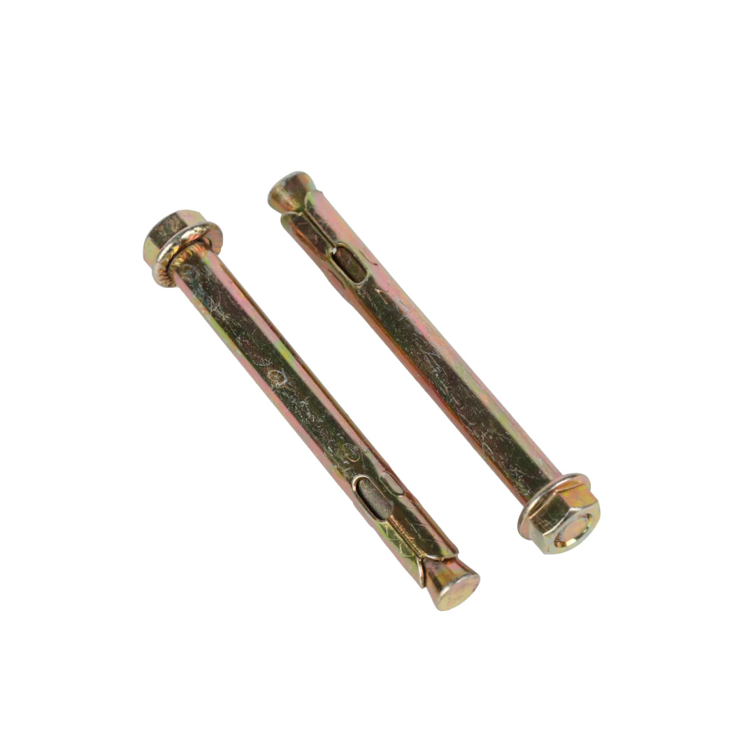 Perno plateado cinc amarillo resistente del arreglo del ancla 4PCS del perno de ancla de la proyección