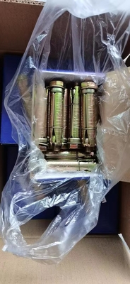 Fijación de pernos de anclaje con tres o cuatro piezas de pernos de fijación de pared de zinc amarillo