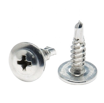 Cruz de cabeza plana grande/cabeza redonda de taladro cola de tornillo cola de paloma clavo con cola de taladro de cojín