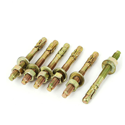 Pernos pasantes galvanizados de acero con anclaje de cuña Hilti M12 con cabeza de grado 4.8 zinc