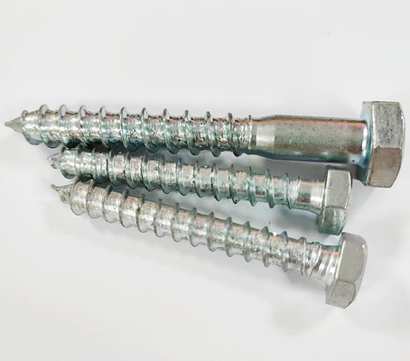 Cinc plateado    Estándar del estruendo 571   hilo del tornillo de madera de la cabeza de maleficio medio con diverso tamaño de fabricar co, ltd