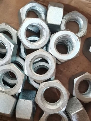 Hex Nut 4.8/8.8 grado de zinc plantado de acero al carbono HDG Nut Factory