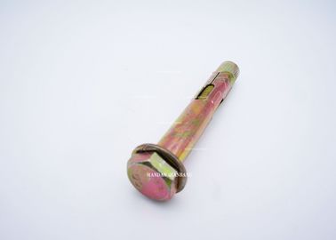 Ancla galvanizada de la manga del perno del hex. del cinc del acero de carbono para el color del amarillo de la construcción de edificios