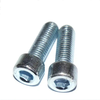 Fijaciones Hex Socket bolt Carbon Steel zinc blanco grado 8.8 hilo completo DIN 912