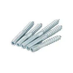 M6*60 M10*200 Esposador de acero al carbono Cerrojo de madera a metal Dowels de doble extremo Fijación de mobiliario