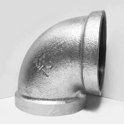 Fittings para tuberías de hierro maleables de tipo de banda galvanizado caliente y profundo de 3/8 pulgadas