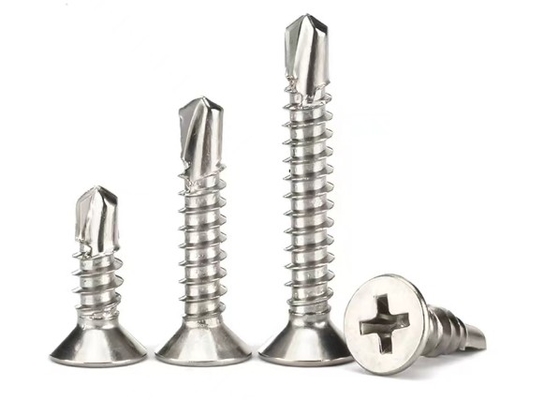 Contrafundido Cruz auto-apertura galvanizado auto-perforación tornillo M4.2 M 4.8 tornillo cola de paloma