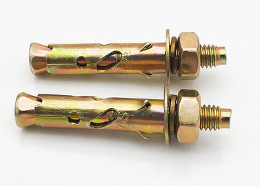 amarillo/blanco zinc plantado Anchor Bolt Antiskid Fin de tiburón Tipo M6 zinc plantado acabado