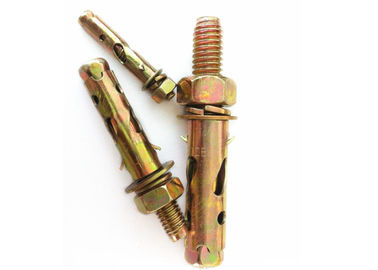 amarillo/blanco zinc plantado Anchor Bolt Antiskid Fin de tiburón Tipo M6 zinc plantado acabado