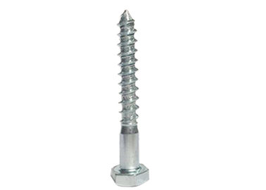 Hex Head Tornos de madera de acero al carbono zinc blanco revestido con DIN571 M6-M12 para sujetadores
