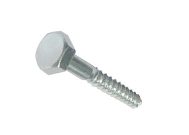 Hex Head Tornos de madera de acero al carbono zinc blanco revestido con DIN571 M6-M12 para sujetadores