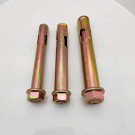 Pernos de anclaje de manga Sujetadores Acero al carbono M6-M24 Amarillo