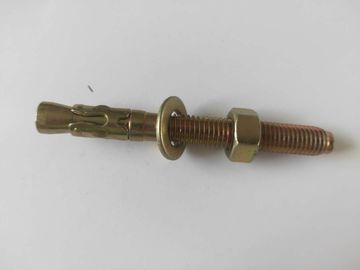 El cinc del acero de carbono del perno de ancla de la cuña de M10*120mm plateó