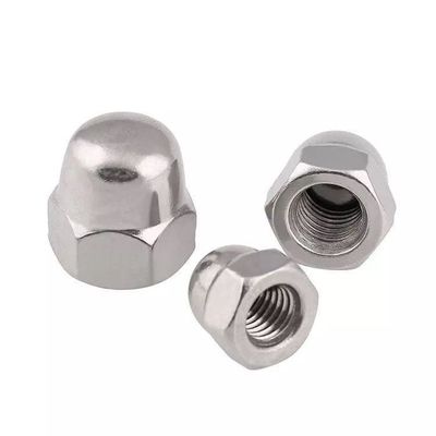 Din 1587 Una pieza de acero al carbono Zinc plantado hexagonal con tapa de cúpula
