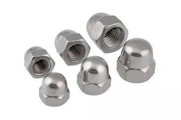 Din 1587 Una pieza de acero al carbono Zinc plantado hexagonal con tapa de cúpula