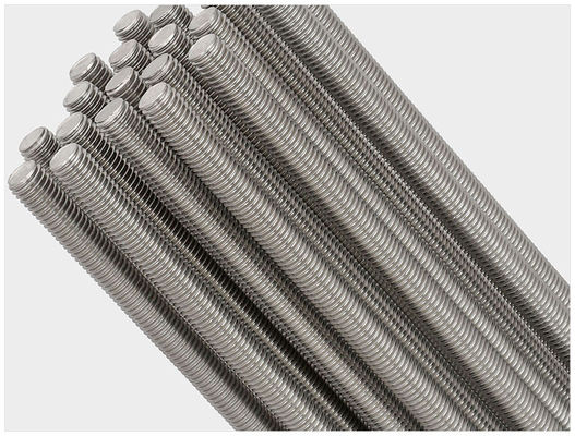 Construcción de rosca completa Azul Blanco Zinc Q195 Acero al carbono DIN 975 Varilla roscada M6*1m