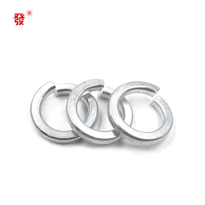 Acero de carbono galvanizado de la inmersión caliente de la arandela elástica del cinc amarillo blanco Din127b