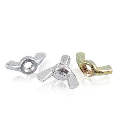 Grado 4.8 8.8 Tuerca de mariposa Din 315 Acero al carbono Galvanizado M8 Apretado a mano