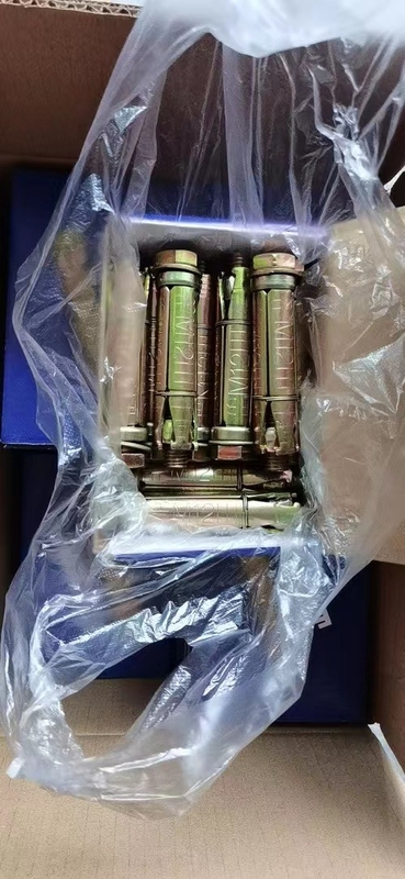 Fijación de pernos de anclaje con tres o cuatro piezas de pernos de fijación de pared de zinc amarillo
