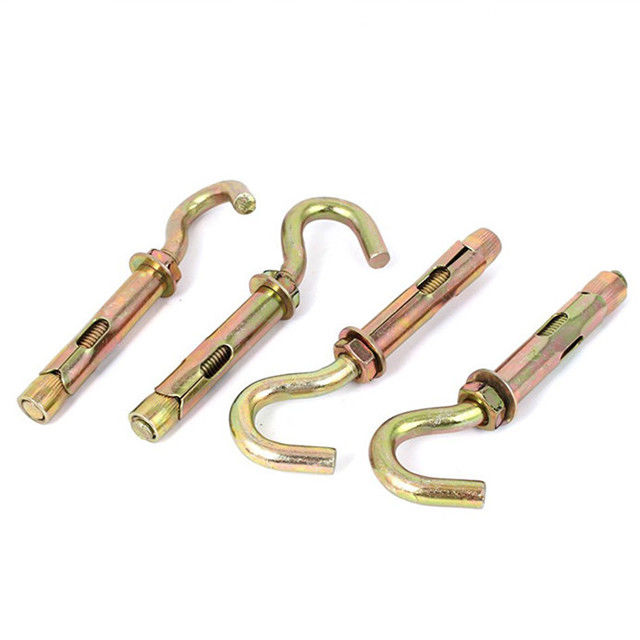 Tipo de acero de Ring Hook Zinc Plated Concrete J de carbono de los pernos de ancla de la manga M24